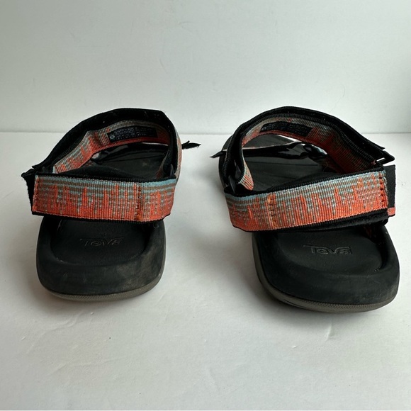Teva Men's Hiking Sandals Size 8 Shoes Orange Blue Adjustable Outdoor Water Shoe - Picture 2 of 9